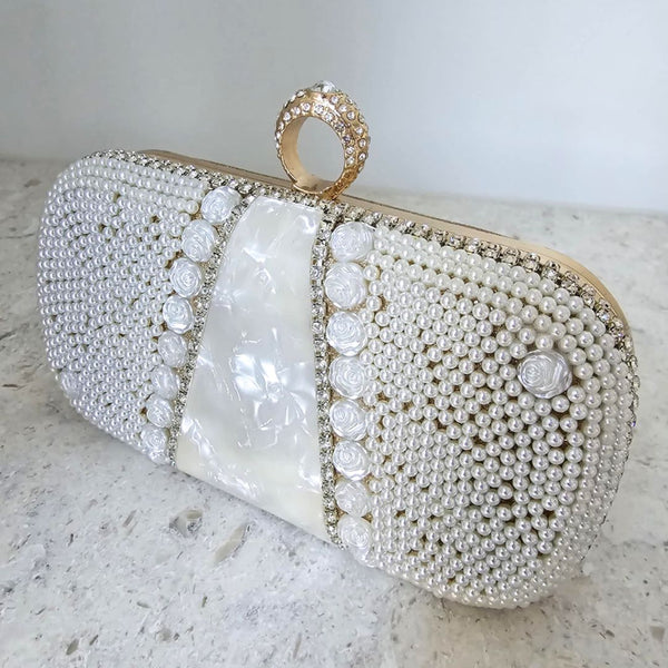 BIANCA Clutch Bag | Pearl