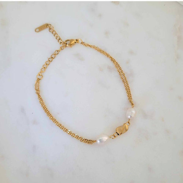 ALANA Gold Pearl Bracelet