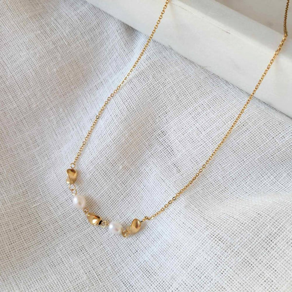ALANA Gold Pearl Necklace