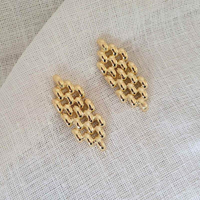 Celeste Gold Statement Earrings