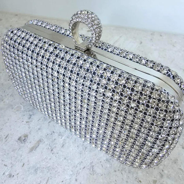 MIA Clutch Bag | Silver