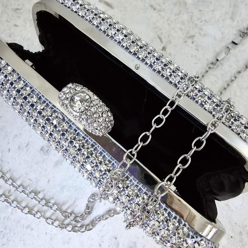 MIA Clutch Bag | Silver
