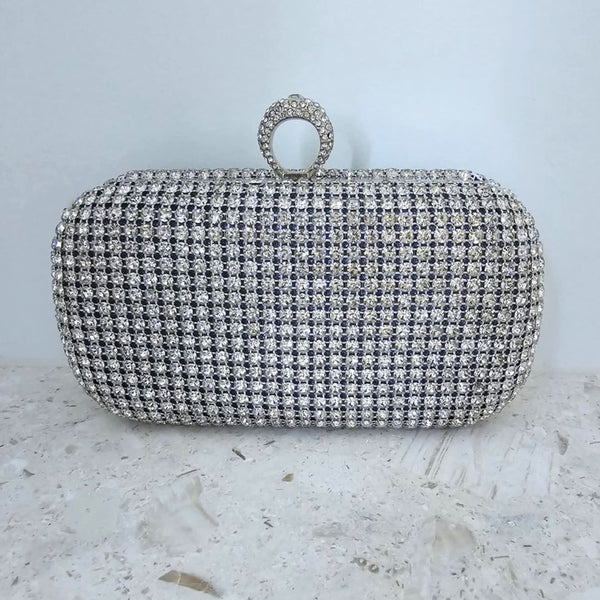 MIA Clutch Bag | Silver