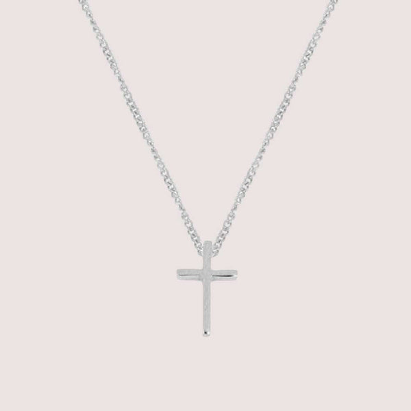 FAITH Sterling Silver Cross Pendant Necklace