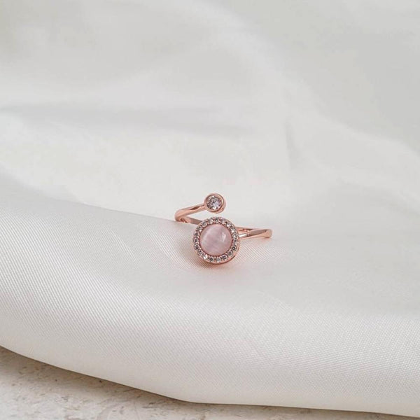 Calming Fidget Spinning Ring | Rose Gold Opal Clutch Your Soul Calming Fidget Spinning Ring | Rose Gold Opal Clutch Your Soul