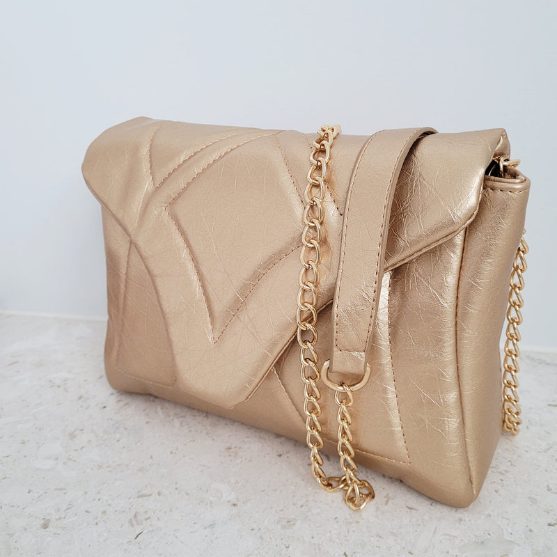 The JULIA Handbag In Gold