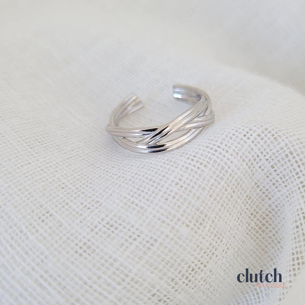 Sterling Silver Weave Ring