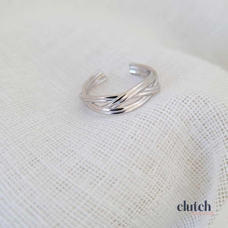 Sterling Silver Weave Ring
